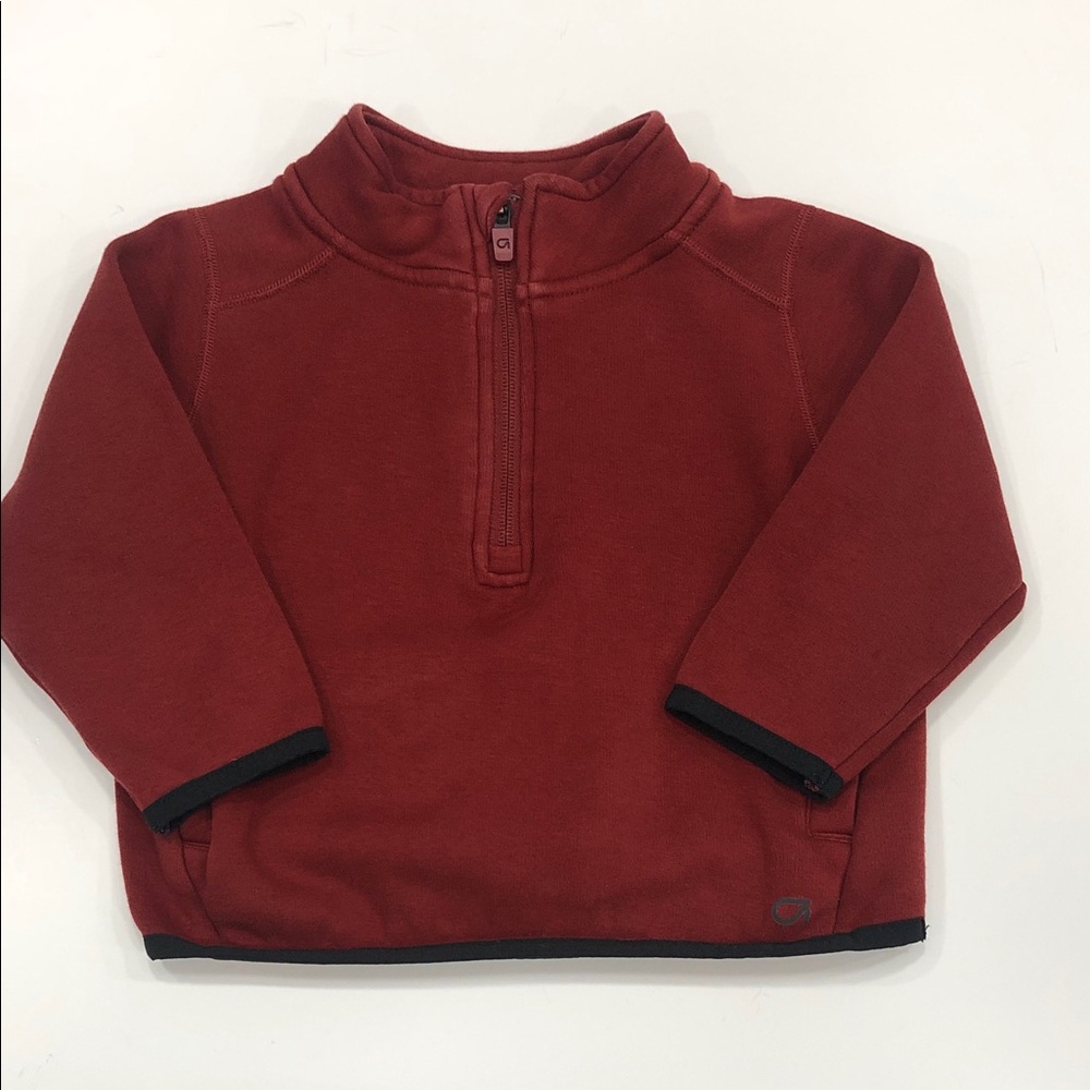 GAP Fit | Burnt Orange | Quarter-Zip Sweatshirt | 3T
